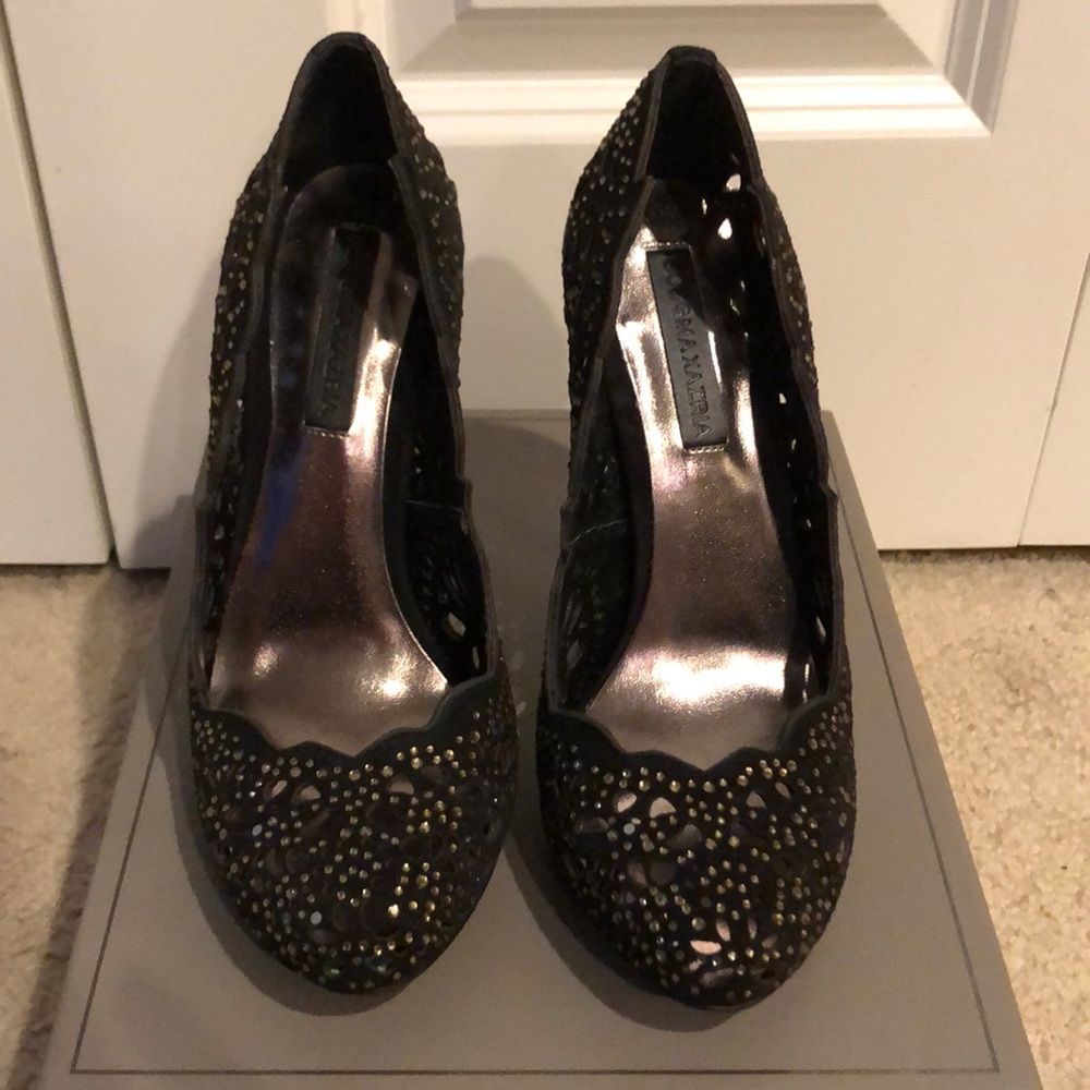 BCBG Max Azria MA-Peacock Suede Pumps